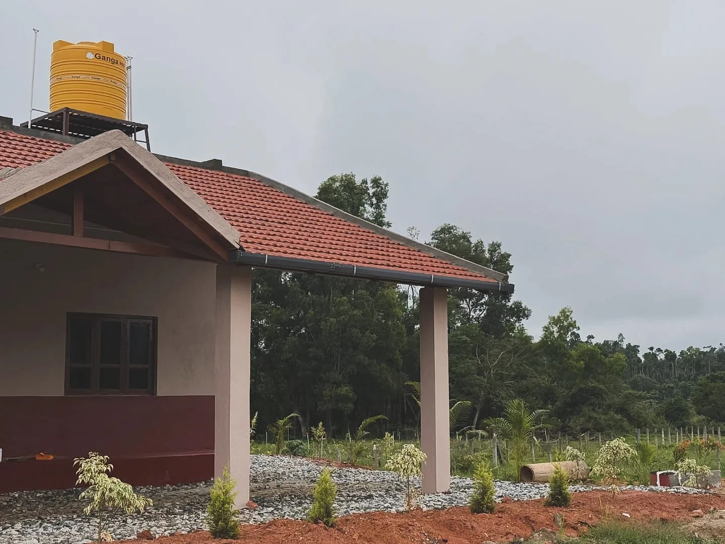 The home stay exterior under a terracotta roof
