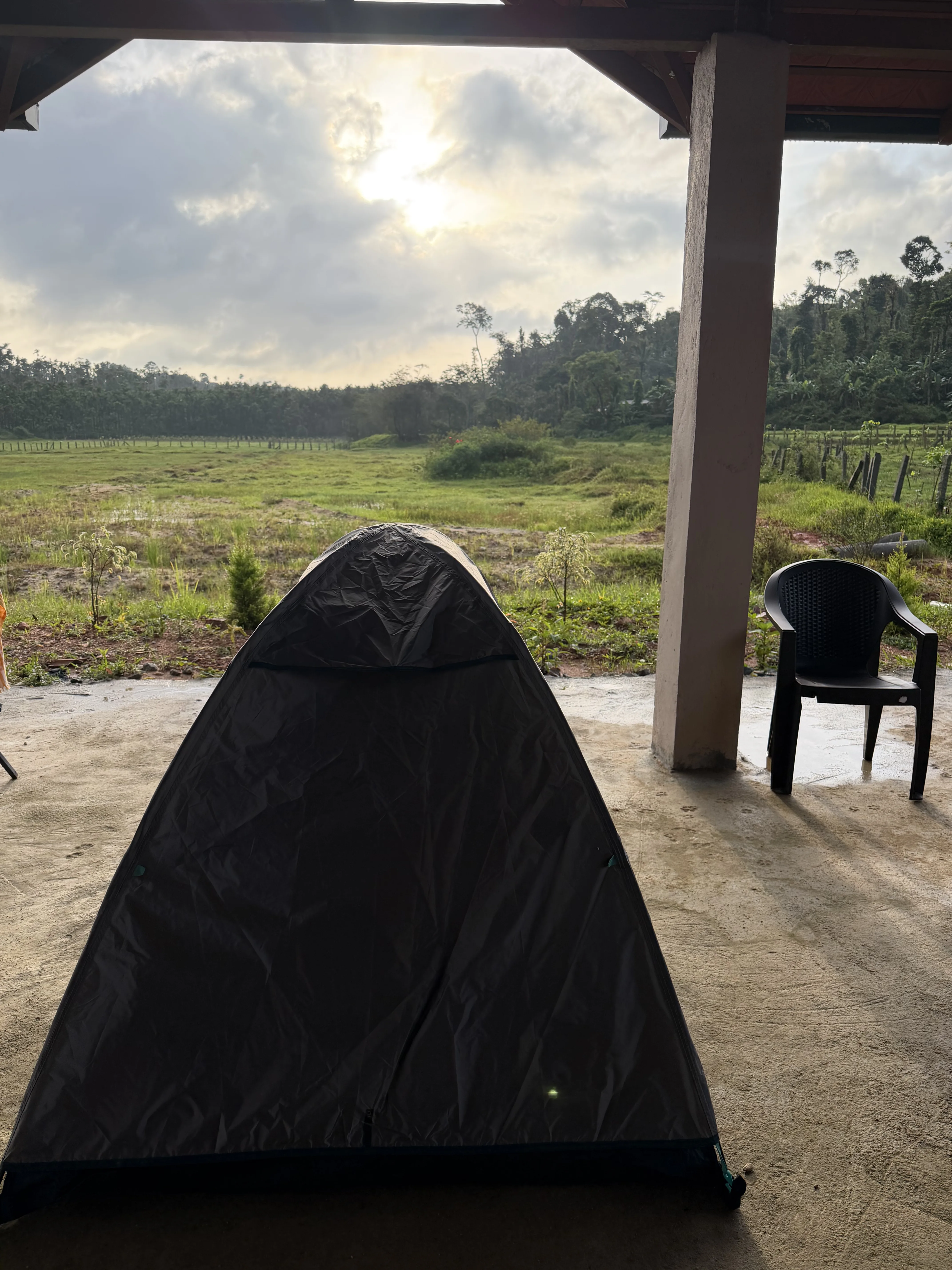 Tent stay on the estate
